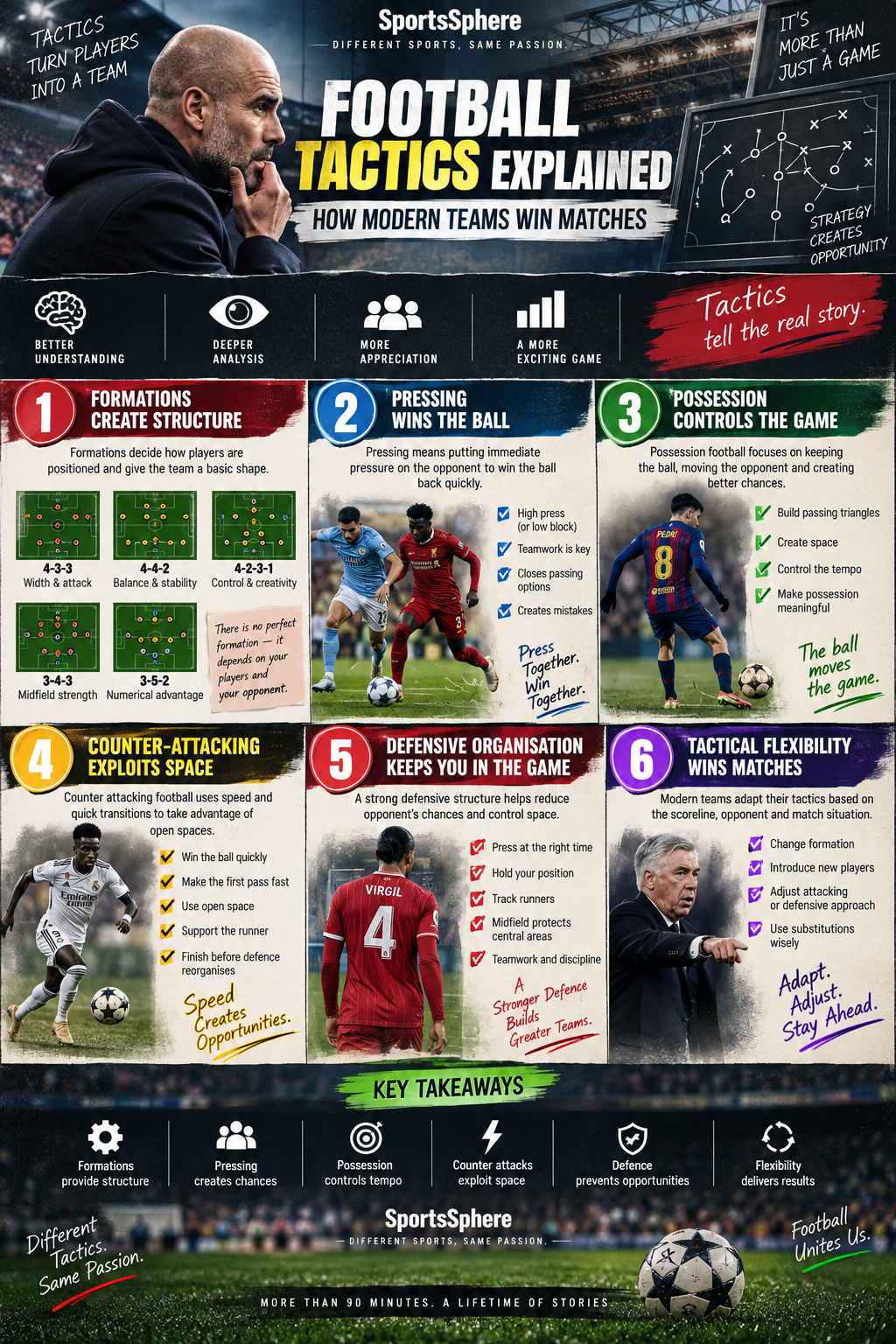 Football Tactics and Strategies Infographic